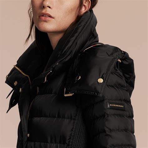 burberry down filled puffer jacket with packaway hood|Burberry Limited.